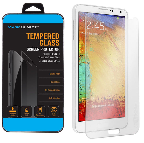 MagicGuardz® - Made for Samsung Galaxy Note 3 - Premium Tempered Glass Clear Screen Protector